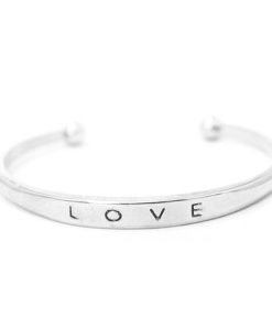 Bracelet jonc love argent