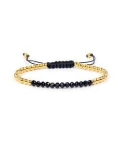 Bracelet cordon Swarovski noir