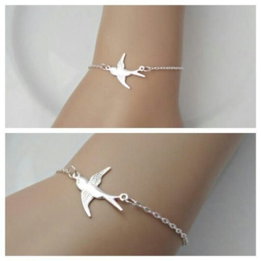 Bracelet hirondelle argent