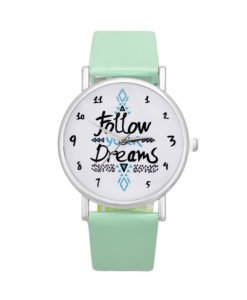 Montre porte bonheur cuir