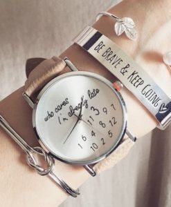 Montre tendance femme 2018 beige