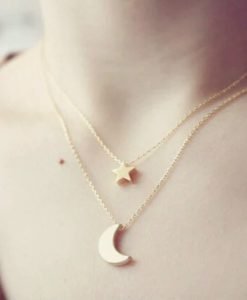 collier lune or