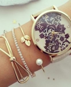 Montre femme dentelle