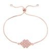 Bracelet mariage swarovski or rose
