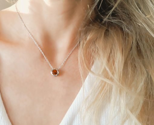 Collier demoiselle d'honneur- rouge