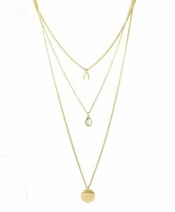 Collier femme 3 rangs