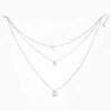 Collier femme 3 rangs argent