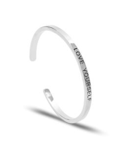 Bracelet manchette argent