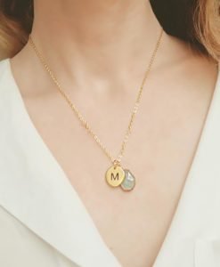 Collier initiale or