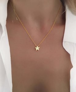 Collier tendance 2019 - etoile or