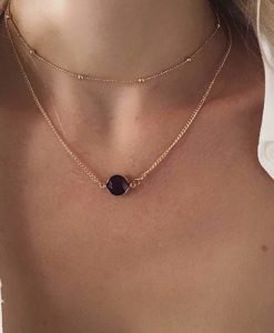 Collier tendance 2019 - pierre