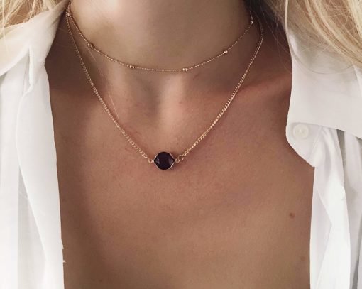 Collier tendance 2019 - pierre