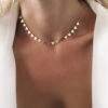 Collier tendance 2019 - ras de cou triangle or