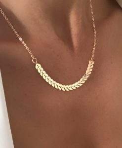 Collier tendance 2019- dore