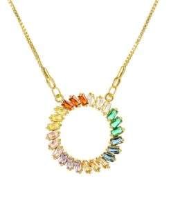 Collier arc en ciel - cercle