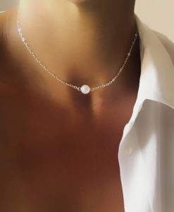 Collier ras de cou perle