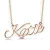 Collier Prenom personnalise or rose