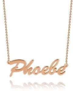 Collier Prenom pour femme Acier or rose