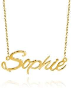 Collier Prenom pour femme en or