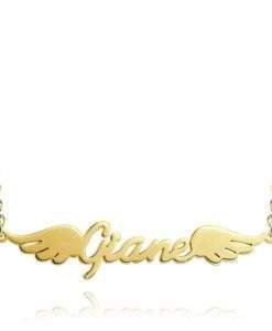 Collier prenom Ailes d Ange