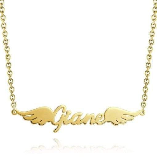 Collier prenom Ailes d Ange