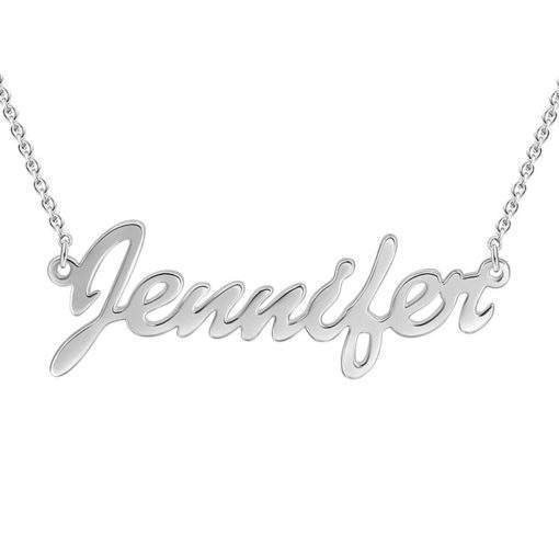 Collier prenom fin en acier