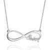 Collier prenom infini argent