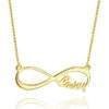 Collier prenom infini or