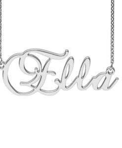 collier prenom femme argent