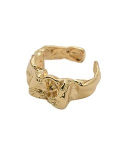 Bague ajustable femme dore