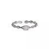Bague argent fine