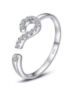 Bague original oxydes de zirconium.