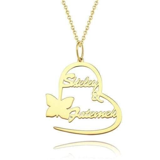 Collier Coeur avec Prenom or