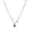 Collier cadenas argent