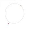 Collier coeur en plaque or