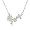 Collier daisy en argent