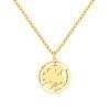 Collier fantaisie femme- pendentif medaille