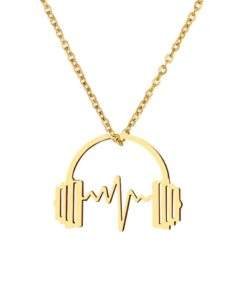Collier fantaisie femme- pendentif musique