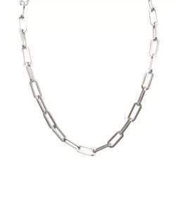 Collier grosse maille argent 925