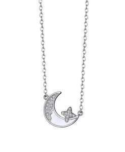 Collier lune en argent 925