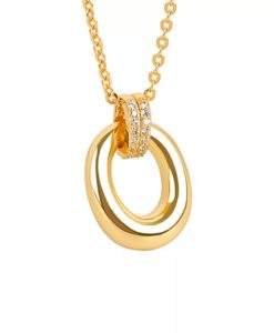 Collier minimaliste dore