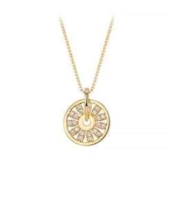 collier minimaliste cercle or