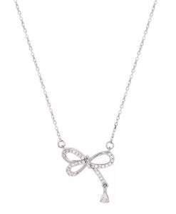 collier noeud en argent 925