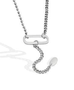 collier ras de cou tendance en argent