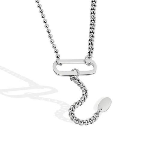 collier ras de cou tendance en argent